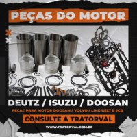 Peças para Motor Isuzu 4HK1 Link Belt JCB na Tratorval