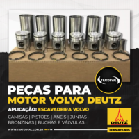 Peças Motor Deutz D6E Escavadeira Volvo na Tratorval