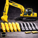 Kit Suporte + Dente + Pino Caçamba PC200 15 Peças Tratorval